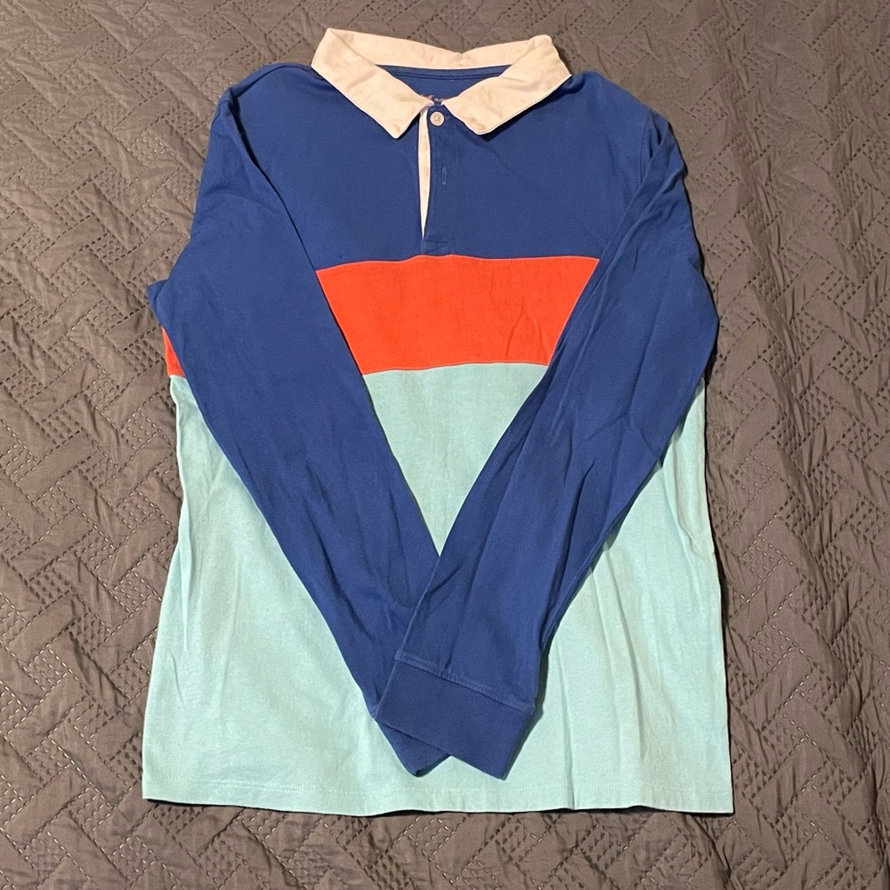 Cat & Jack Blue and White Polo Shirt